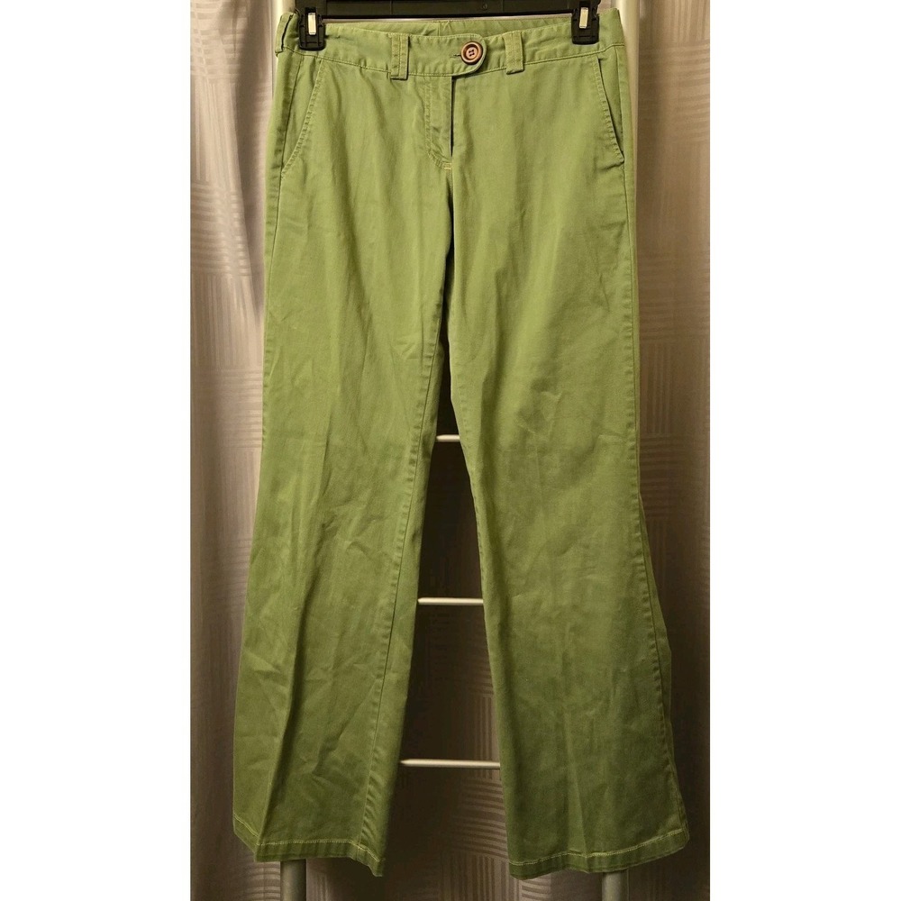 Tracy Evans Limited Womens Chino Dress Pants Size 7 Green 28x31